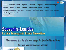 Tablet Screenshot of lourdes-souvenirs.com
